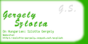 gergely szlotta business card